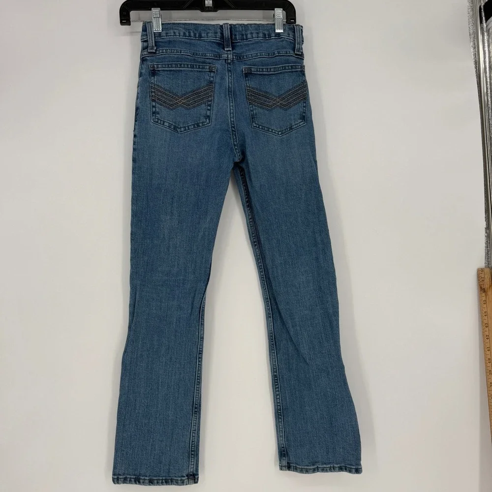 Wrangler 20X Boys Jeans Size 12 Regular Blue Medium Wash Stretch Denim Western